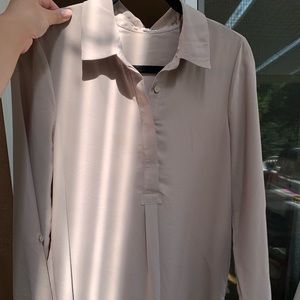Pleione Tunic Medium Beige/Tan/Natural Button Down